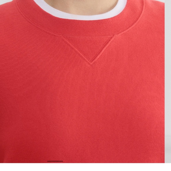 Aritzia Cozy Sweatfleece New Mega Crew, Cherry Red, Small - Picture 5 of 13